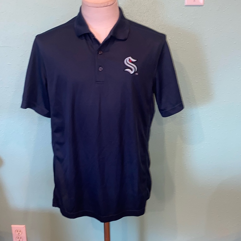 Seattle Kraken polo.  Made by Clique.  Medium. Great condition.